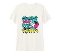 Chasing After Jesus and Toddler Faith Parent Funny Camiseta Premium