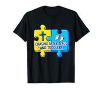 Chasing After Jesus and Toddler Puzzle Piece Camiseta
