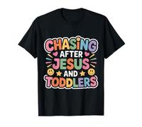 Chasing After Jesus and Toddlers Caos Cristiano - Camiseta