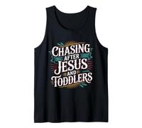 Chasing After Jesus and Toddlers Caos Cristiano - Camiseta sin Mangas