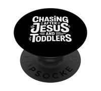 Chasing After Jesus and Toddlers Caos Cristiano ||- PopSockets PopGrip Adhesivo