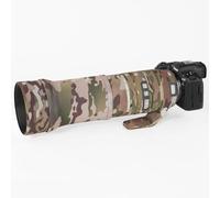 CHASING BIRDS Capa de lente impermeable de camuflaje para Canon RF 100-500 mm F4.5-7.1 L IS USM, cubierta protectora de lente impermeable (camuflaje de hojas marchitas, con extensor RF 1.4X)