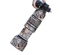 CHASING BIRDS Capa de lente impermeable de camuflaje para Sony FE 100-400 mm F4.5-5.6 GM OSS, cubierta protectora de lente impermeable (camuflaje de hojas marchitas, con 1.4X TC (SEL14TC))