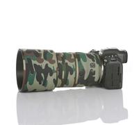 CHASING BIRDS Capa impermeable de camuflaje para lente Canon RF 135 mm F1.8 L IS USM, cubierta protectora de lente a prueba de lluvia, versión IV (verde militar, con extensor RF 1.4X)