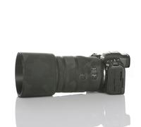 CHASING BIRDS Capa impermeable de camuflaje para lente Canon RF 135 mm F1.8 L IS USM, cubierta protectora de lente a prueba de lluvia, versión IV (negro sombra, con extensor RF 2X)