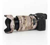CHASING BIRDS Capa impermeable de camuflaje para lente Canon RF 24-70 mm F2.8 L IS USM, cubierta protectora de lente a prueba de lluvia, versión IV (rejilla marrón, con extensor RF 1.4X)
