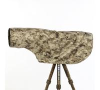 CHASING BIRDS Impermeable de camuflaje opaco anti-UV para cámara y lente compatible con Canon Sony, Nikon, Sigma, Tamron, Fujifilm Olympus 300/400/500/600/800 mm (rejilla marrón, L)