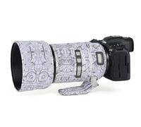 CHASING BIRDS Lente de camuflaje impermeable para Canon RF 70-200 mm F2.8 L IS USM, cubierta protectora de lente impermeable versión IV (blanco eléctrico, con extensor RF 2X)