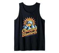Chasing Bluebirds Sun Esquí Snowboard Gafas de esquí Montaña Camiseta sin Mangas