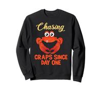 Chasing Craps Since Day One Funny Crabbing Sudadera