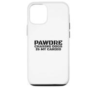 Chasing Dogs Is My Cardio. Vintage Print. Funny Dog Dad Carcasa para iPhone 12/12 Pro