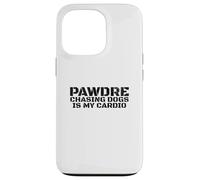 Chasing Dogs Is My Cardio. Vintage Print. Funny Dog Dad Carcasa para iPhone 13 Pro
