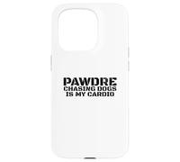Chasing Dogs Is My Cardio. Vintage Print. Funny Dog Dad Carcasa para iPhone 15 Pro