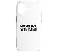 Chasing Dogs Is My Cardio. Vintage Print. Funny Dog Dad Carcasa para iPhone 16