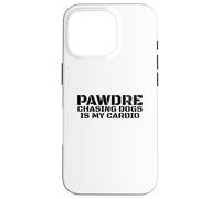 Chasing Dogs Is My Cardio. Vintage Print. Funny Dog Dad Carcasa para iPhone 16 Pro