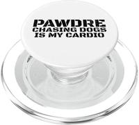 Chasing Dogs Is My Cardio. Vintage Print. Funny Dog Dad PopSockets PopGrip para MagSafe