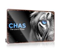 Chasing Dreams: The Lion's Pride Adventure Signs Winter Decorative | Moderno arte colgante para comedor y sala de estar (20 x 30 cm)