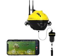 Chasing F1 Pro Fish Finder Drone submarino | Cámara de pesca giratoria subacuática, amarillo