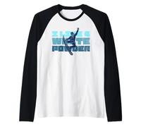 Chasing Fresh White Snow I Live 4 Epic Retro Snowboard Camiseta Manga Raglan