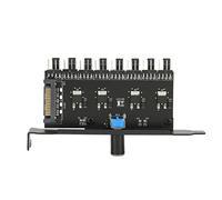 Chasis Concentrador de Enfriamiento de CPU 8 Puertos 12V 3Pin 4Pin - Controlador de Velocidad de Ventilador de PC 72W Con SATA