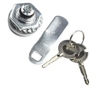 Chasis de bloqueo de lengüeta giratorio con tapa para cajas de distribución, hecho de aleación de aluminio y cilindro de bloqueo de cobre, se suministra con 2 llaves