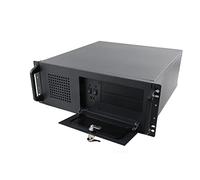 Chasis de servidor 4U para montaje en rack con puerta de bloqueo, 7 bahías de unidad de disco duro, 7 ranuras PCI, ventilador de 120 mm, dimensiones 450 x 430 x 177 mm