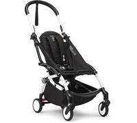 Chasis del Stokke YOYO3, Blanco - No incluye juego de textiles- Contiene arnés de 5 puntos, respaldo reclinable multiposición, capota extensible, correa acolchada para el hombro y bolsa almacenamiento