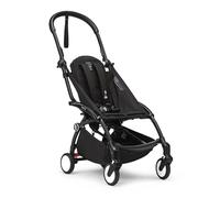 Chasis del Stokke YOYO3, Negro - No incluye juego de textiles- Contiene arnés de 5 puntos, respaldo reclinable multiposición, capota extensible, correa acolchada para el hombro y bolsa almacenamiento