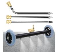 Chasis Lavadora de Alta Presión | 40 Cm Chasis Coche Lavado Escoba Agua - Potente Rociador para Garaje Vehículo Al Aire Libre Taller Limpieza Camión Lavado | Para Uso Profesional