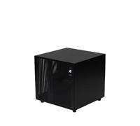 Chasis NAS ITX de 4 bahías Ursa Minor - con Plano Posterior, Soporte for Fuente de alimentación SFX/SFX-L, Negro, Compatible con UNRAID/Synology(Ursa Minor Black)