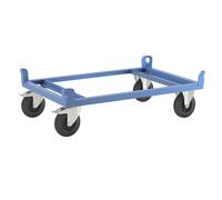 Chasis rodante de acero eurokraft pro, para europalets, carga máx. 500 kg