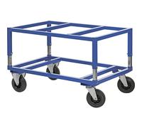 Chasis rodante para palets KM222 Kongamek, L x A x H 1200 x 1000 x 655 - 830 mm
