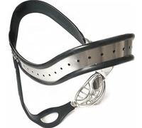 Chastity Cage Belt Chastity Cage, calzoncillos de acero inoxidable para hombres, diseñados para amantes de la castidad a quienes les gustan los fetiches y los juguetes sexuales.(80/90cm)