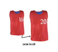 Chasubles reversibles numeradas (N° 16 a 20) Sporti France (x5) M
