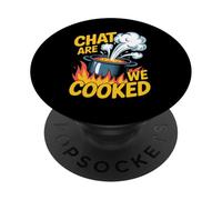 Chat Are We Cooked Memes De Internet Colapso - PopSockets PopGrip Adhesivo
