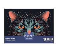 Chat Face Puzzle Regalo Creativo Decoración del Hogar 1000 Piezas Chaton Mignon Rompecabezas Familiar Juego De Habilidad para Adultos 38x26cm/1000pcs