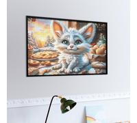 Chat Mignon de Jardin Puzzle 1000 Piezas Decoración De Sala Faune Sauvage Rompecabezas para Adultos 3D DIY Creativo Desafío Intelectual Juguete Educativo 1000 PCS