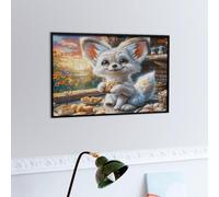 Chat Mignon de Jardin Puzzle 300 Piezas Obra De Arte 3D Faune Sauvage Rompecabezas para Hombres Y Mujeres Desafío Intelectual Estera Portátil DIY Moderno 300 PCS