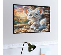 Chat Mignon de Jardin Puzzle 500 Piezas Obra De Arte 3D Realista Faune Sauvage Rompecabezas para Hombres Y Mujeres Desafío Intelectual Estera Portátil DIY Moderno 500 PCS