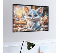 Chat Mignon de Jardin Puzzles 500 Piezas Impossible 3D Ultra Difícil Faune Sauvage Rompecabezas para Adultos Desafío Intelectual Estera Portátil DIY Moderno Creativo 500 PCS