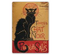 Chat Noir Aristide bruant - Cartel de metal para decoración de pared, diseño retro