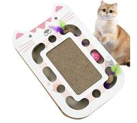 Chat Rascador De Gato, Tarjeta De Rascador De Gato Interactivo Multi Orificio Rascador De Gato - Mascotas Resistente Suministros para Mascotas Para La Sala De Estar