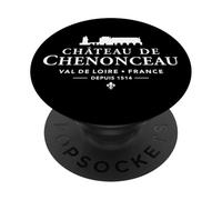 Château de Chenonceau Val de Loire, Francia 1514 Blanco Impresión PopSockets PopGrip Adhesivo