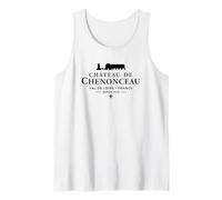 Château de Chenonceau Val de Loire, Francia 1514 Negro Imprimir Camiseta sin Mangas