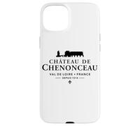 Château de Chenonceau Val de Loire, Francia 1514 Negro Imprimir Carcasa para iPhone 15 Plus