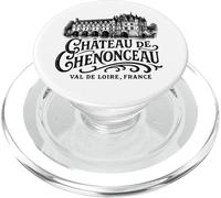 Château de Chenonceau Val de Loire Francia Negro Imprimir PopSockets PopGrip para MagSafe