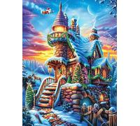 Château enchanté dans le jardin fleuri Rompecabezas 1000 Piezas Cartón Para Toda La Familia Mitos fantásticos Cuento De Hadas Juego Compartir Estimulación Cognitiva Regalo Fin De Año Mejor Valorado 10