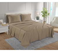 Chateau Home Collection - Juego de sábanas de satén de algodón Egipcio de 800 Hilos, con Bolsillo Profundo