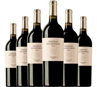 Château Rocheyron vino tinto francés elegante y equilibrado, crianza con Merlot y Cabernet Franc, perfecto para carnes, guisos y quesos curados.| 6 botellas