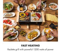 Chateaubriand Nuovo Raclette 1200W Aluminio/Piedra 8 personas Klarstein